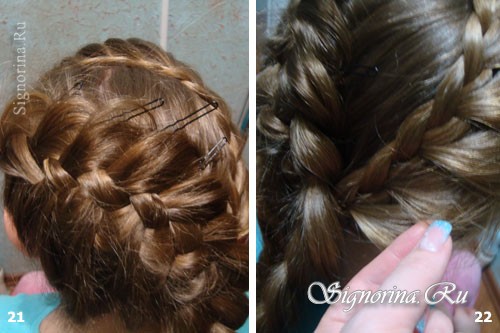 Мастер-класс по созданию двойной французской косы на бок на длинные волосы: фото 21-22