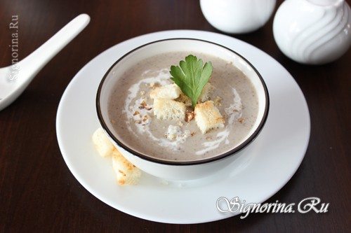 Грибной крем-суп из шампиньонов: фото