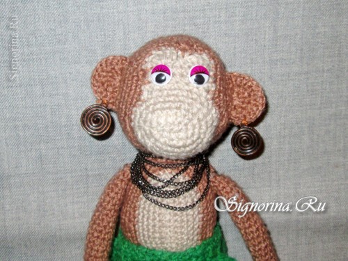 Игрушка-обезьянка вязаная крючком: фото 