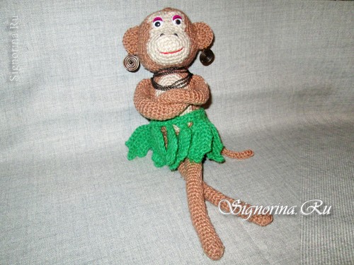 Игрушка-обезьянка вязаная крючком: фото 