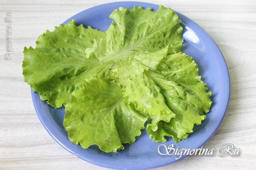 Украшение - листья салата: фото 4