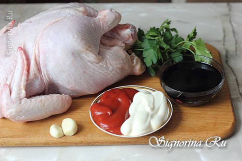 Продукты для приготовления курицы в кисло-сладком соусе: фото 1
