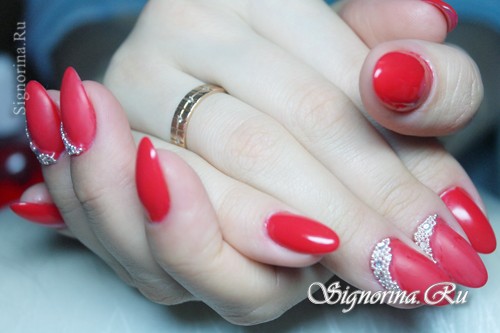 Красный дизайн ногтей гель-лаком: фото 