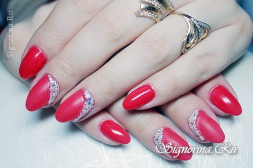 Красный дизайн ногтей гель-лаком: фото 