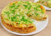 Пирог с кабачками и цветной капустой в духовке: рецепт с фото
