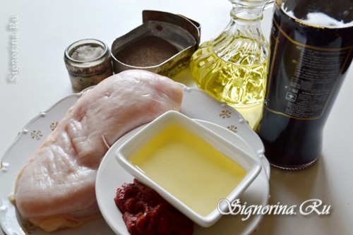 Продукты для приготовления куриного филе в соусе: фото 1
