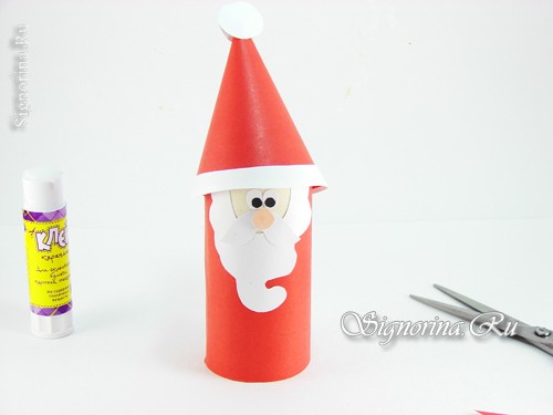 Мастер-класс по созданию Дед Мороза из бумаги своими руками: фото 14