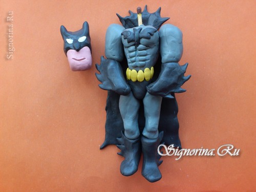 Мастер-класс по созданию Бэтмена из пластилина: фото 11