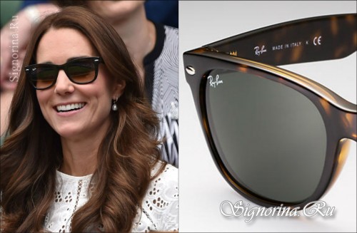 Секреты красоты и стиля Кейт Миддлтон (Kate Middleton): солнцезащитные очки Ray-Ban Wayfarer