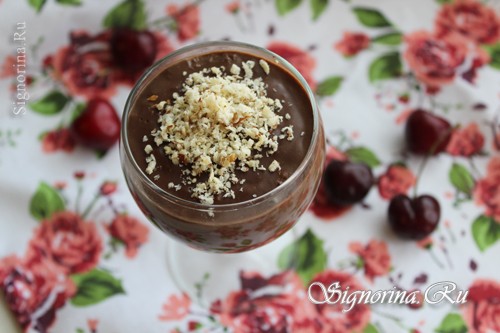 шоколадный пудинг с орехами рецепт фото