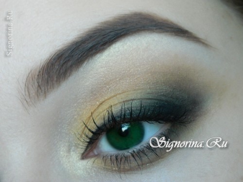 Нежный дымчатый дневной макияж для серо зеленых глаз урок с пошаговыми фото