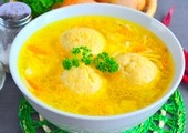Суп с сырными кнелями из курицы: рецепт с фото