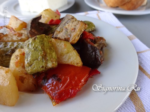бриам греческое овощное рагу в духовке рецепт пошагово с фото
