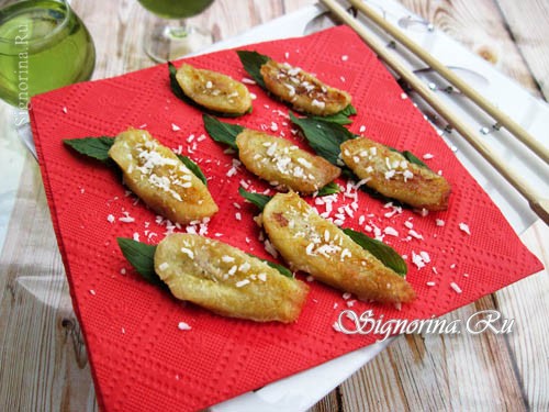 Жареные бананы в ореховой панировке в мультиварке, рецепт с фото