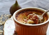 Флан с инжиром в духовке (десерт из овсянки), быстрый рецепт с фото