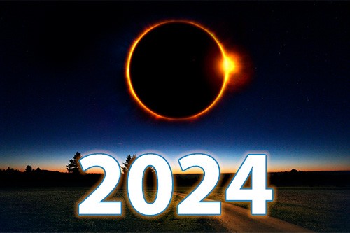 Затмения 2024 года градусы